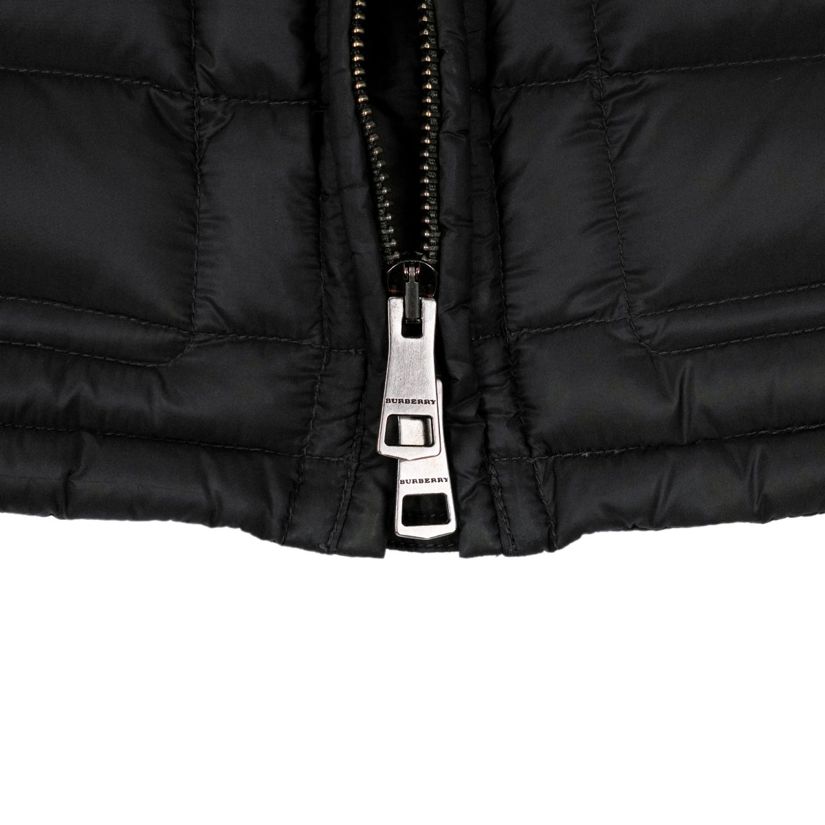 Burberry Brit Black Nylon Quilted Goose Down Puffer Jacket — photo 9