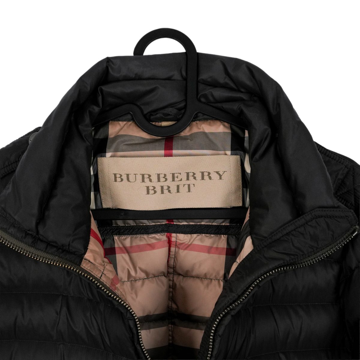 Burberry Brit Black Nylon Quilted Goose Down Puffer Jacket — photo 5