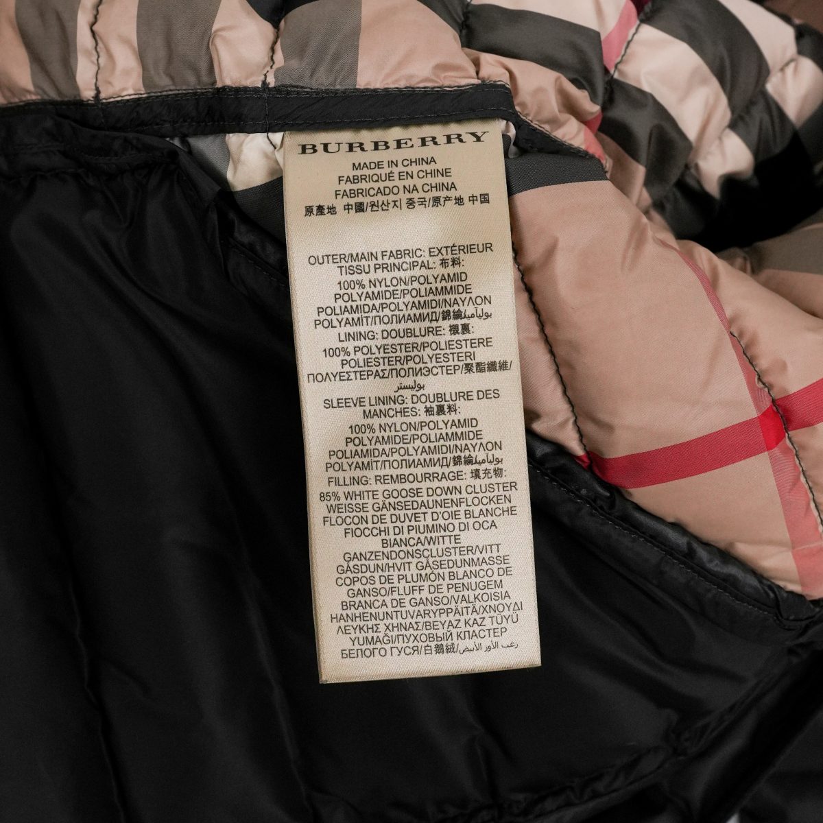 Burberry Brit Black Nylon Quilted Goose Down Puffer Jacket — photo 12