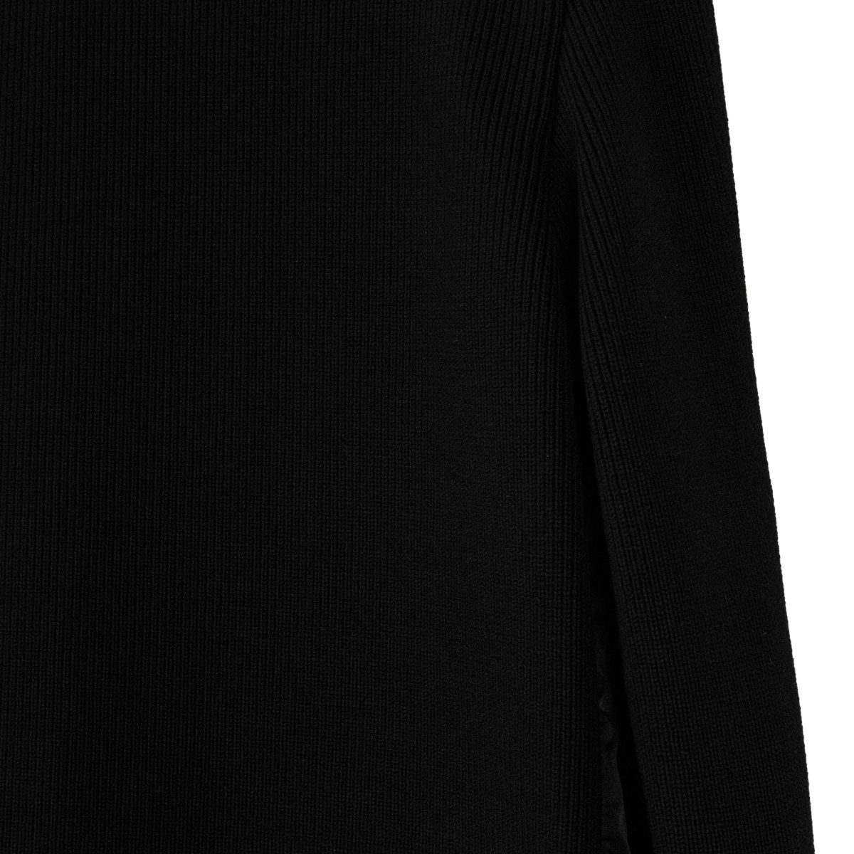 Vintage Prada Black Nylon Rib Knit Logo Wool Cardigan Jacket — photo 10