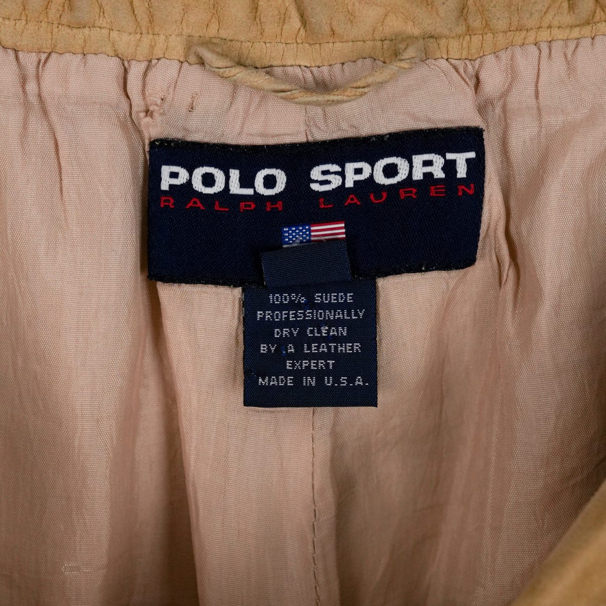 Polo Sport Ralph Lauren Beige Suede Leather Trousers Pants — photo 8