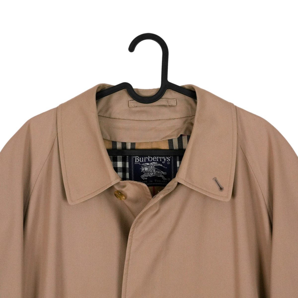 Burberrys Prorsum Beige Nova Check Long Rain Coat Jacket — photo 3