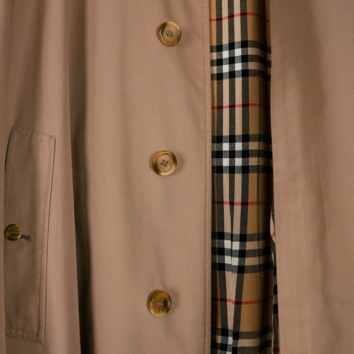 Burberrys Prorsum Beige Nova Check Long Rain Coat Jacket — photo 5