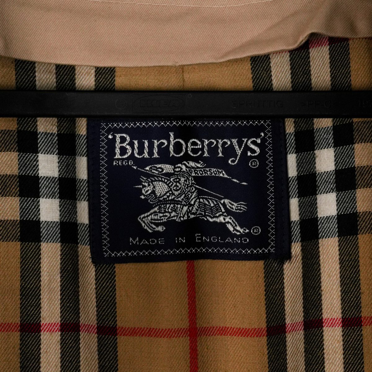 Burberrys Prorsum Beige Nova Check Long Rain Coat Jacket — photo 8