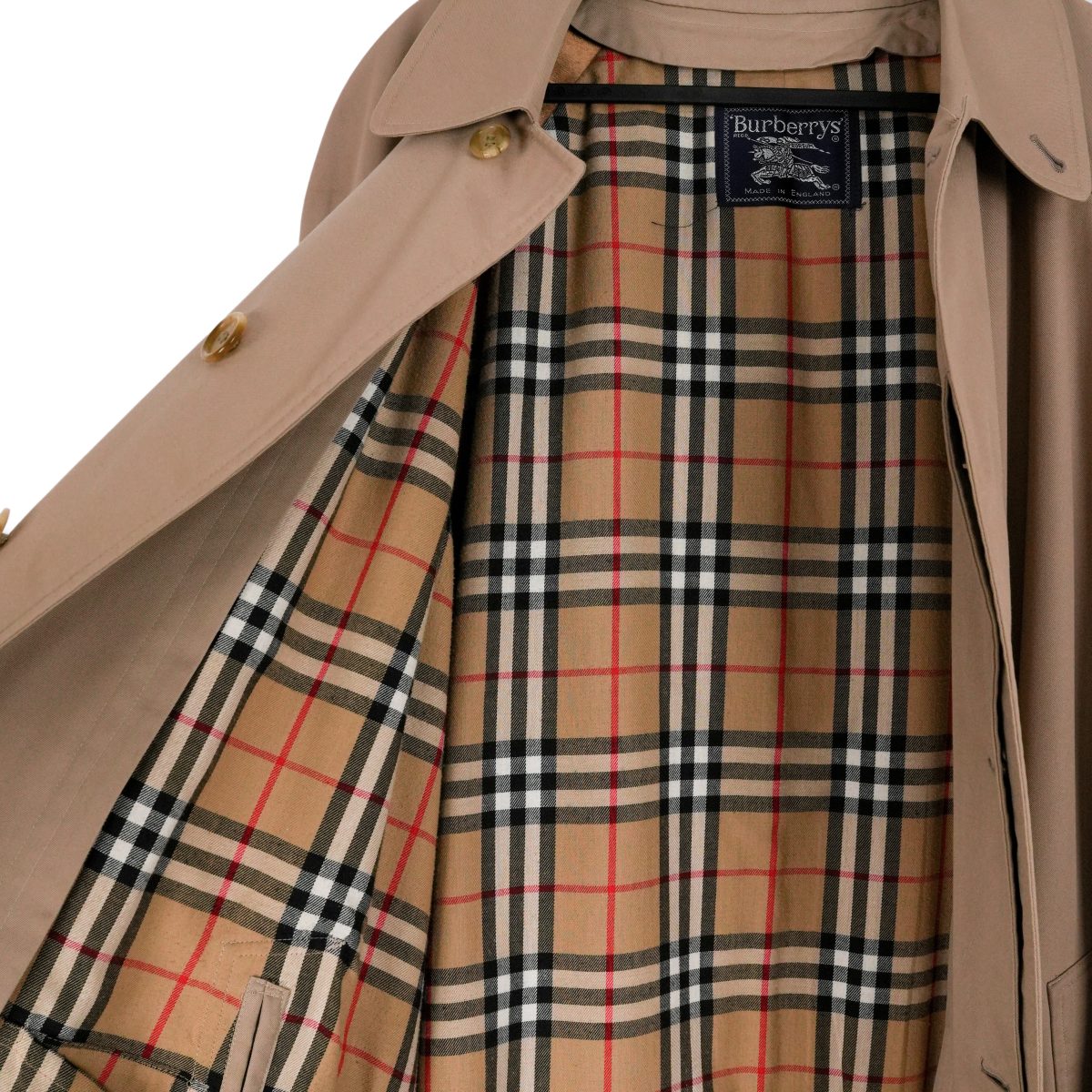 Burberrys Prorsum Beige Nova Check Long Rain Coat Jacket — photo 7