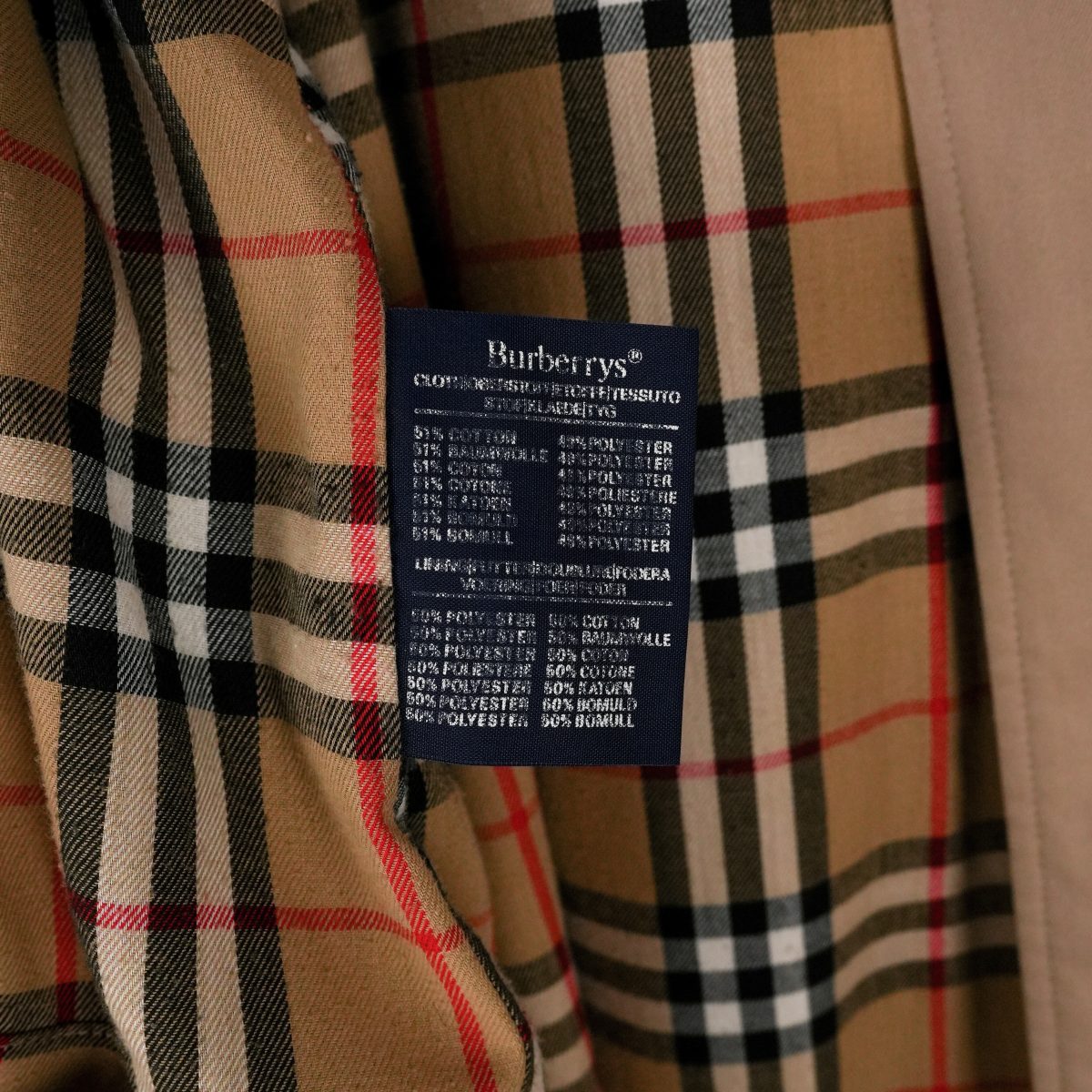 Burberrys Prorsum Beige Nova Check Long Rain Coat Jacket — photo 9