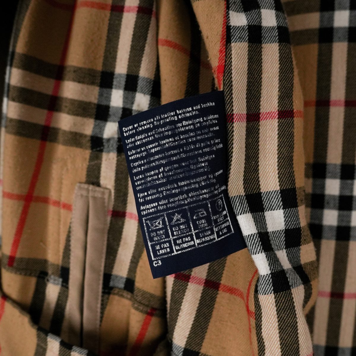 Burberrys Prorsum Beige Nova Check Long Rain Coat Jacket — photo 10