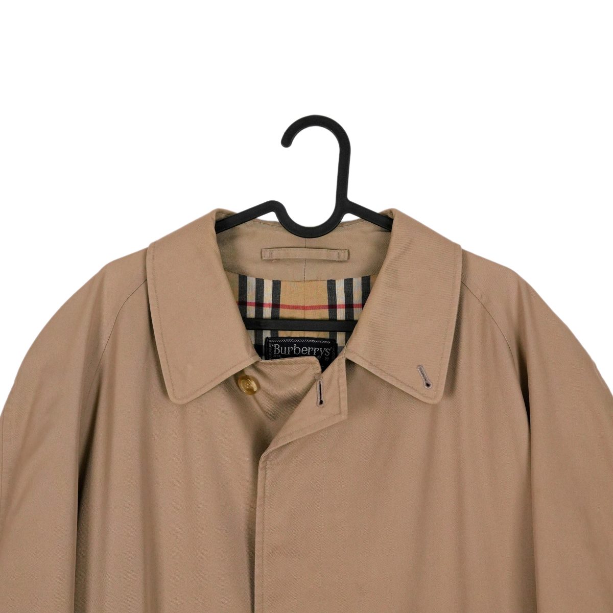 Burberrys Prorsum Beige Nova Check Long Rain Coat Jacket — photo 2