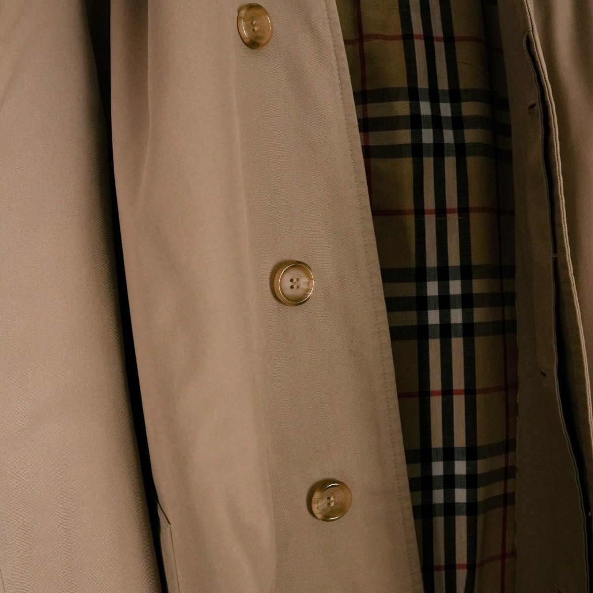 Burberrys Prorsum Beige Nova Check Long Rain Coat Jacket — photo 5