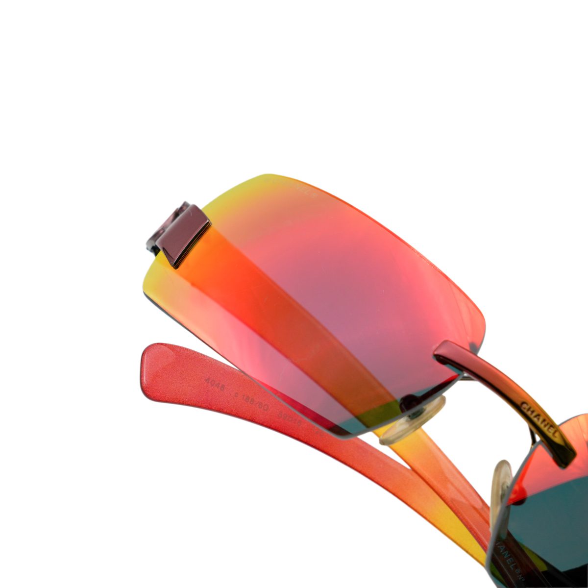 Vintage Chanel 4048 Rainbow Rimless Metal CC Logo Sunglasses — photo 10