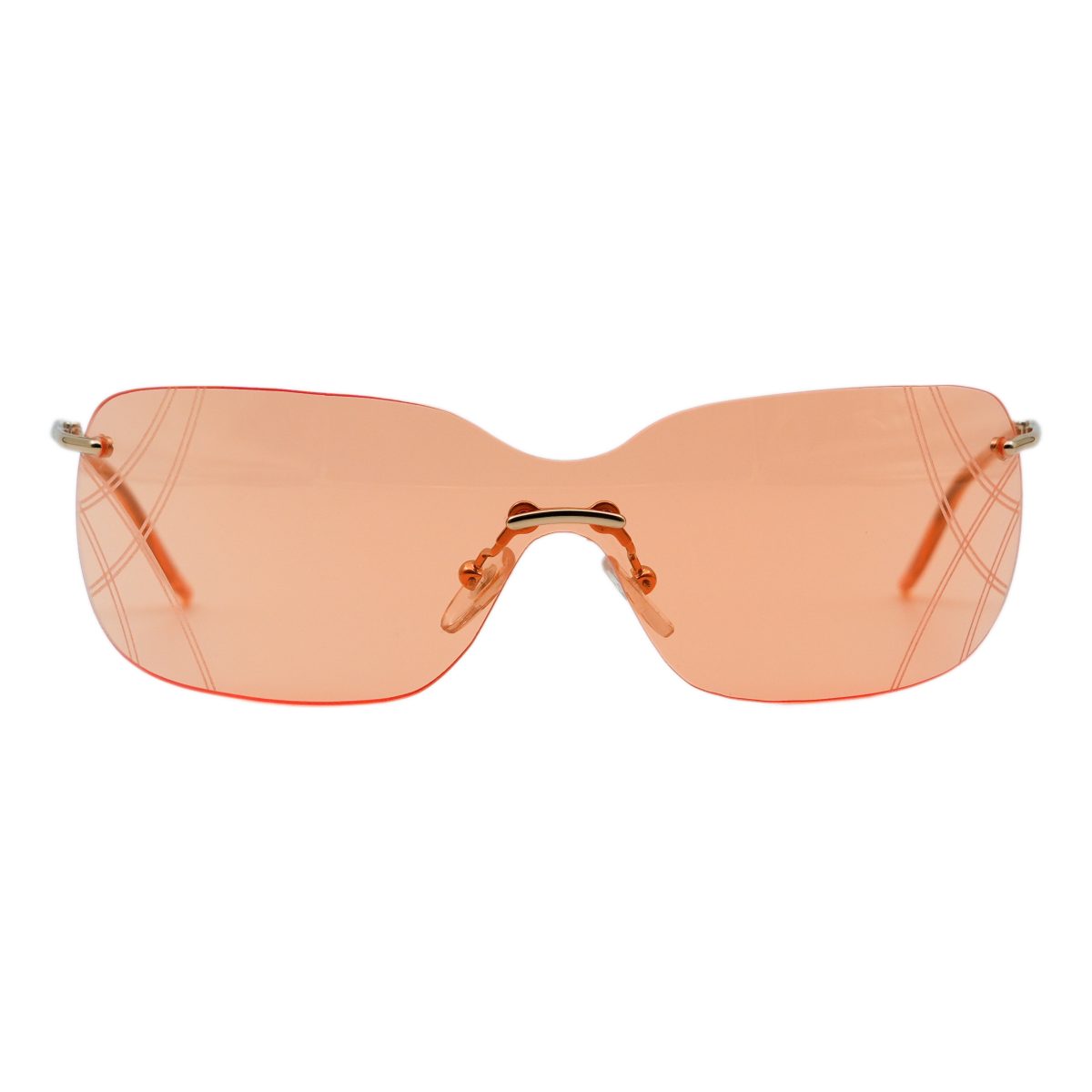 Dior Bowling/L Gold Rimless Shield Metal Logo Sunglasses — photo 2