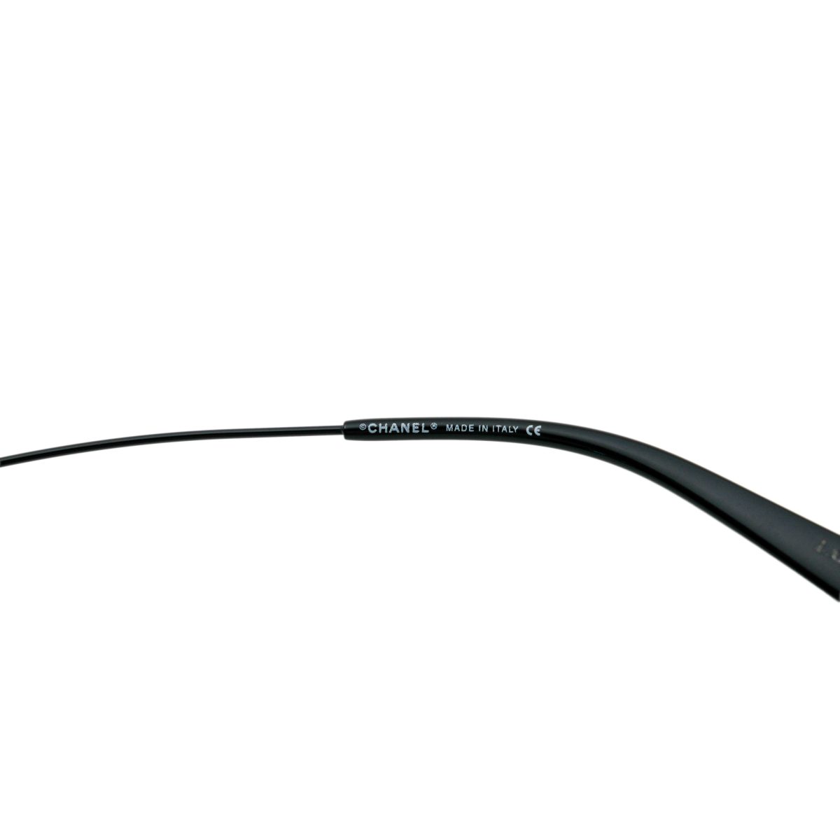 Vintage Chanel 4054 Black Rimless Shield CC Logo Sunglasses — photo 6