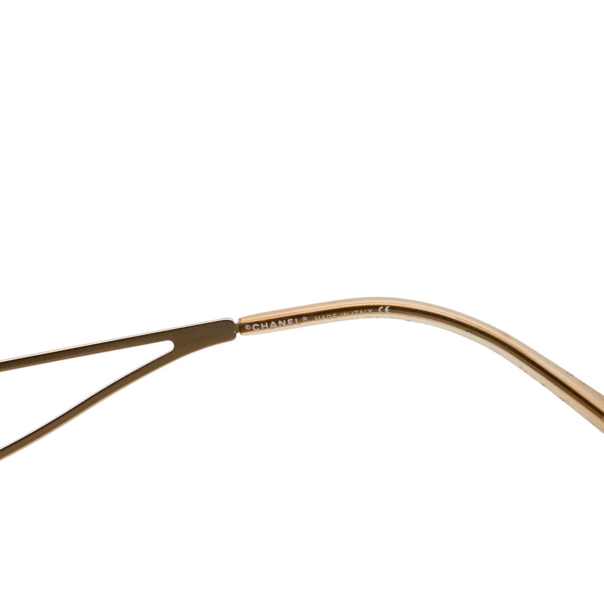 Chanel 4073 Gold Gradient Crystal CC Logo Y2K Sunglasses — photo 6