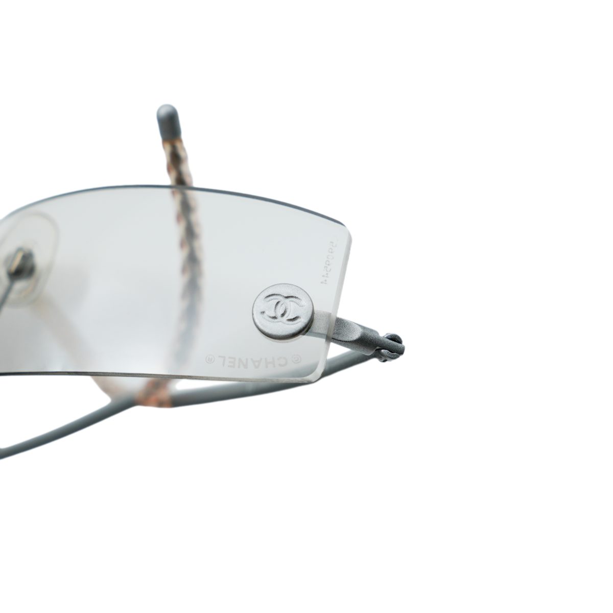Chanel 4047 Silver Gradient Rimless CC Logo Y2K Sunglasses — photo 7