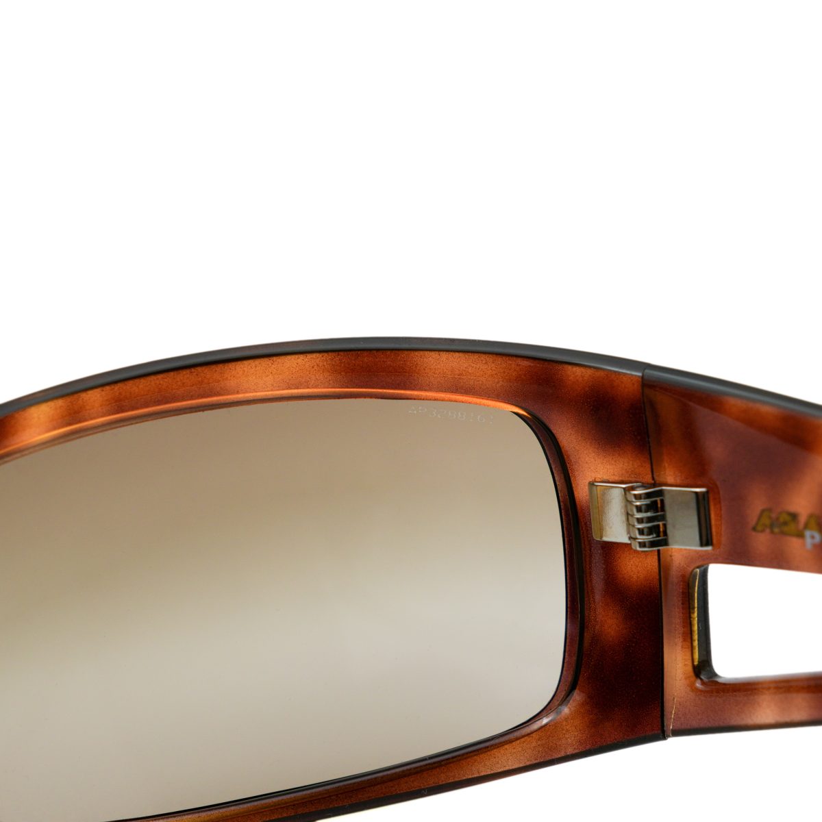 Prada SPR 09F Brown Tortoise Gradient Logo Y2K Sunglasses — photo 8