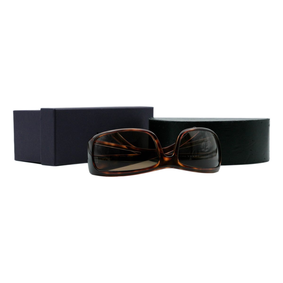 Prada SPR 09F Brown Tortoise Gradient Logo Y2K Sunglasses — photo 9