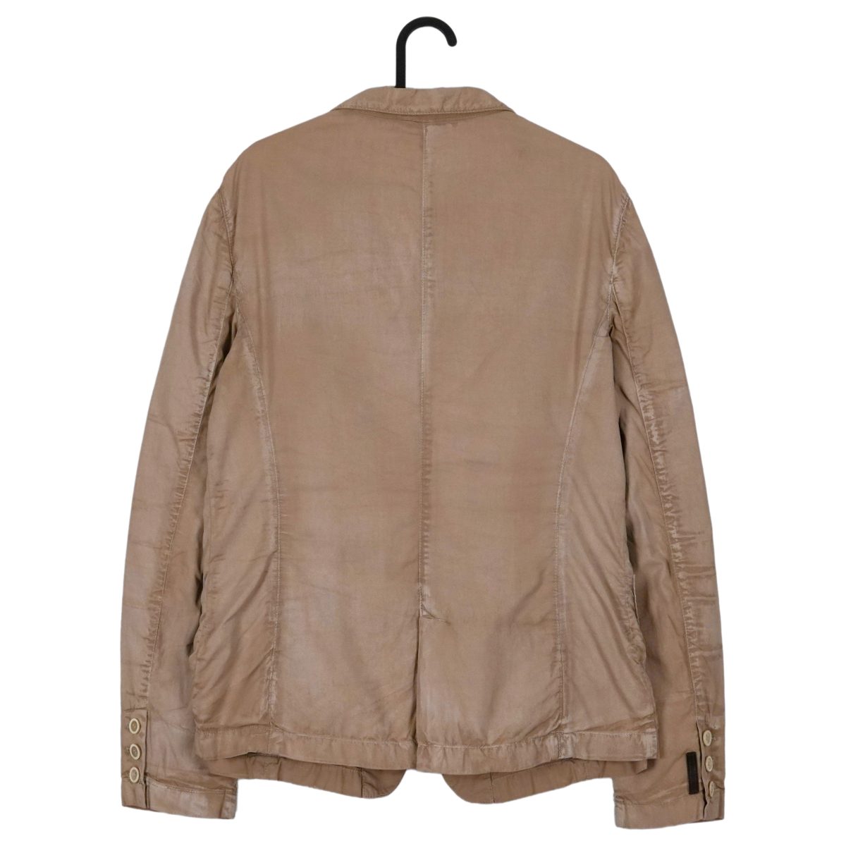 Vintage Prada Sport Beige Garment Dyed Logo Blazer Jacket — photo 2
