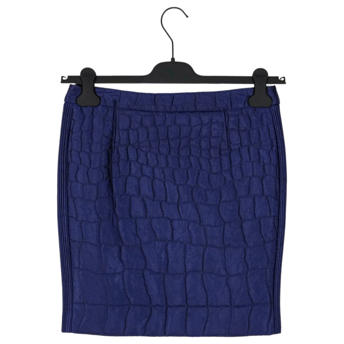 Vintage Prada Sport Y2K Blue Quilted Padded Nylon Mini Skirt — photo 2
