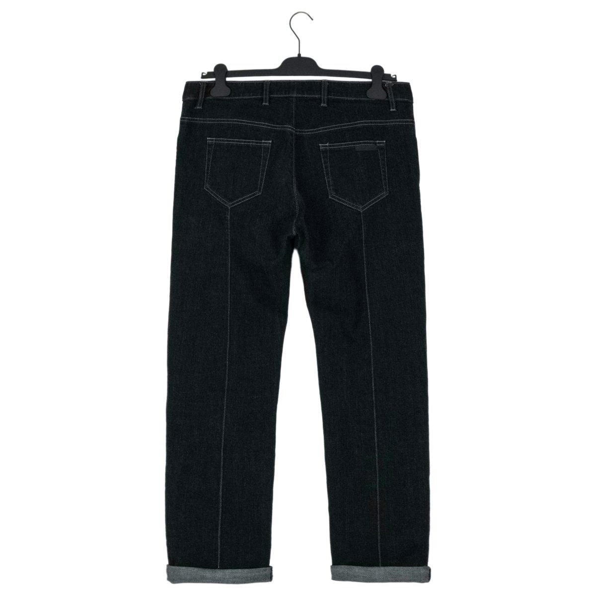 Prada Milano Dark Indigo Logo Selvedge Denim Jeans Pants — photo 2