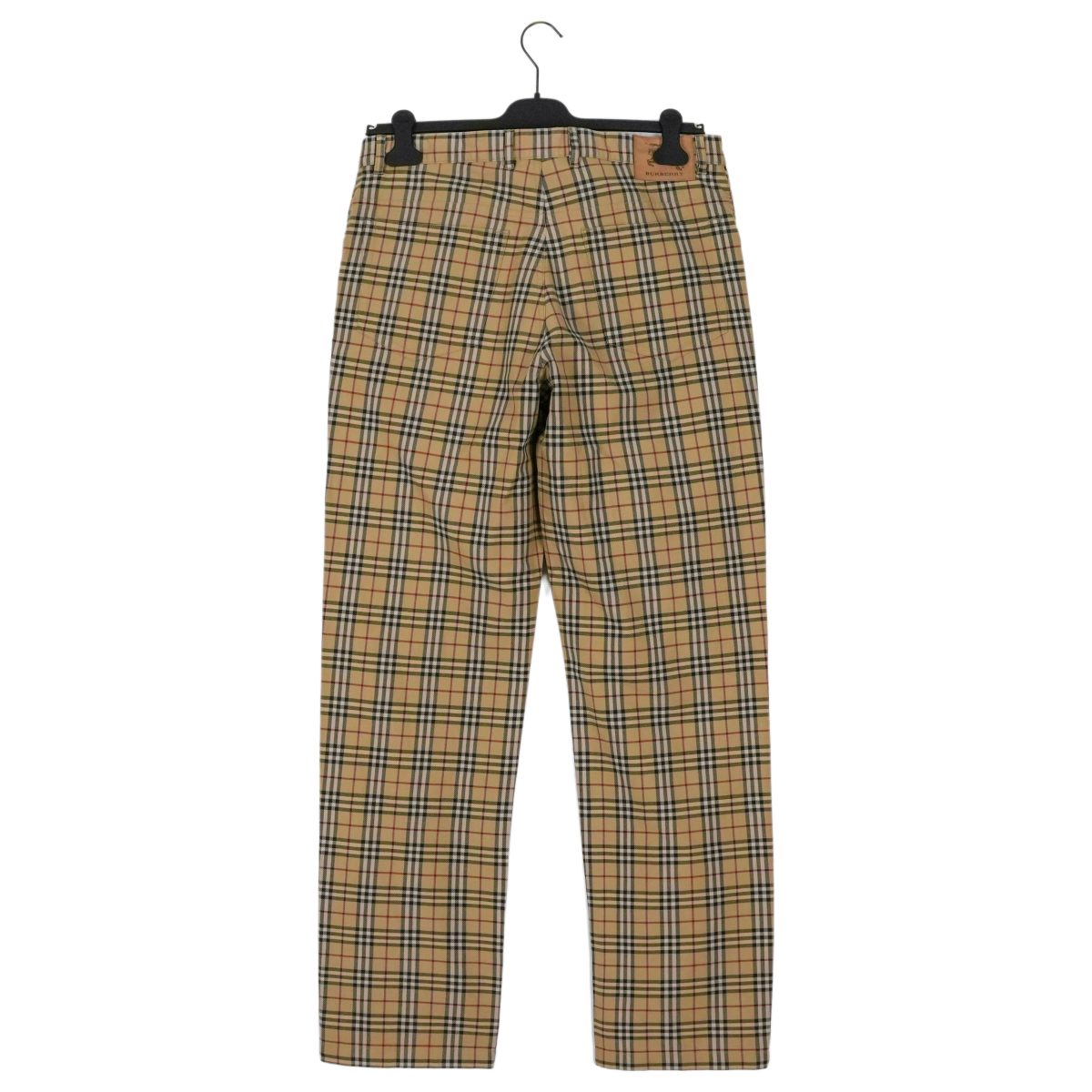 Burberry London Beige Nova Check Straight Leg Trousers Pants — photo 2