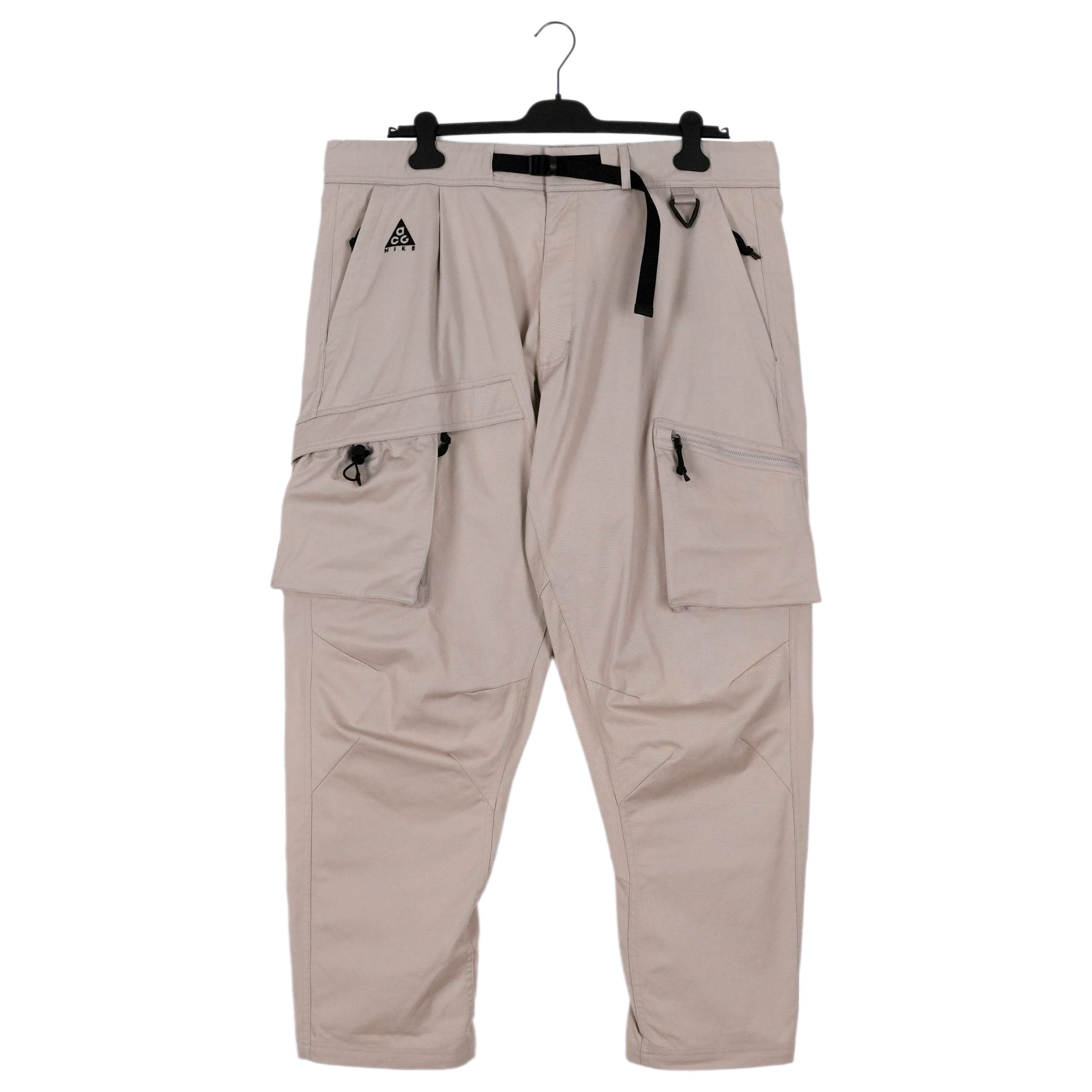 Nike ACG Beige Tech Multi Pocket Logo Cargo Trousers Pants