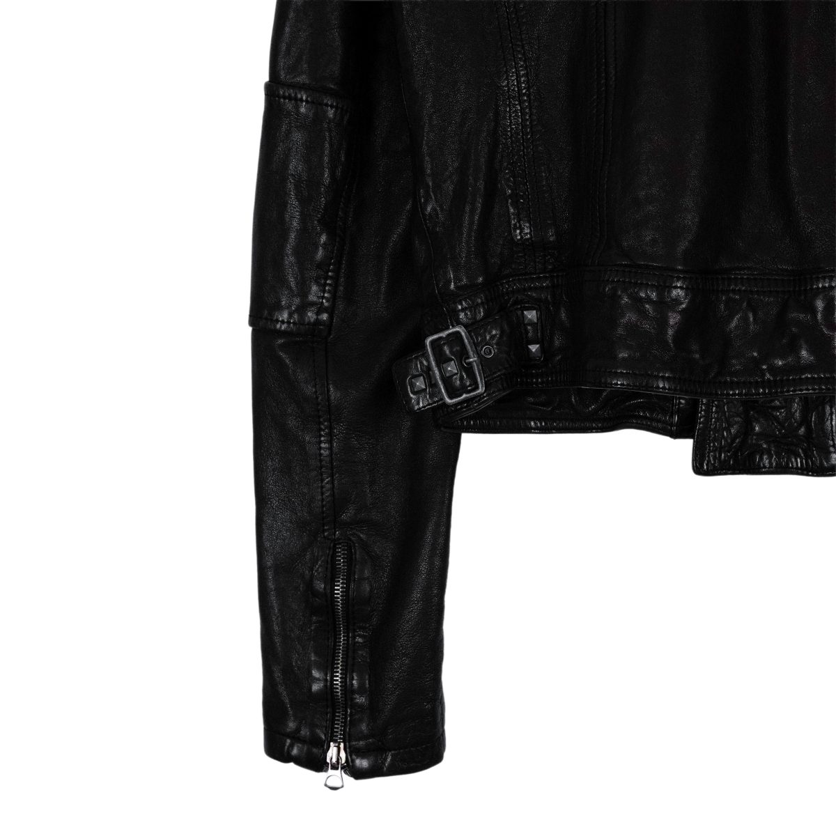 Levi's Special Edition Black Leather Studded Moto Jacket — photo 5