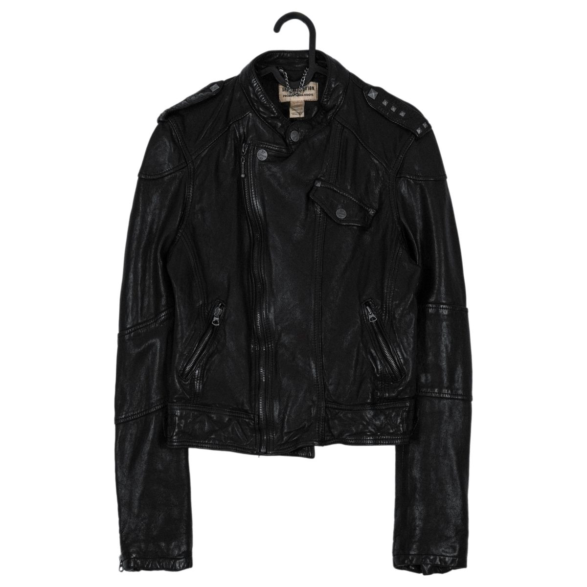 Levi's Special Edition Black Leather Studded Moto Jacket