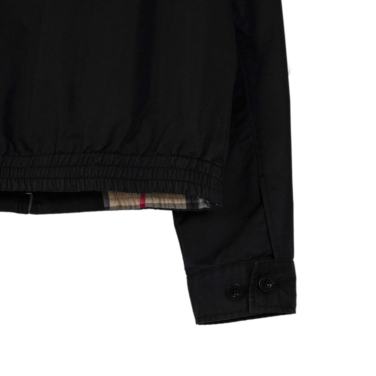 Burberry London Black Nova Check Embroidered Logo Zip Jacket — photo 10