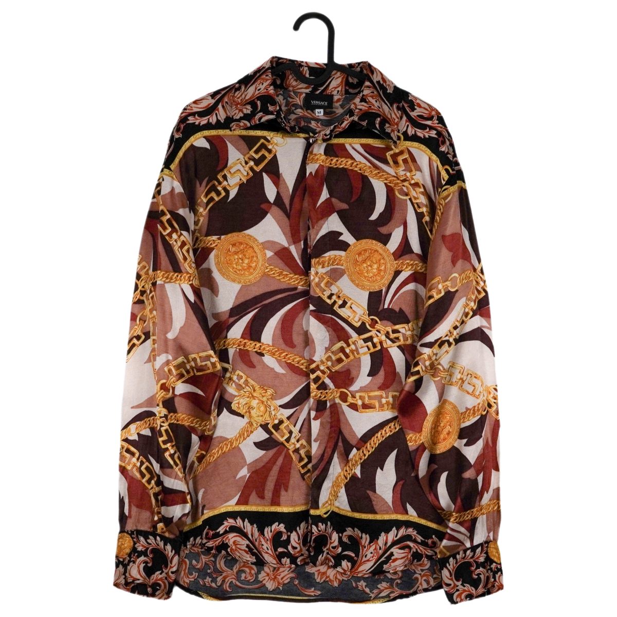Versace Jeans Couture Medusa Baroque Gold Chain Print Shirt