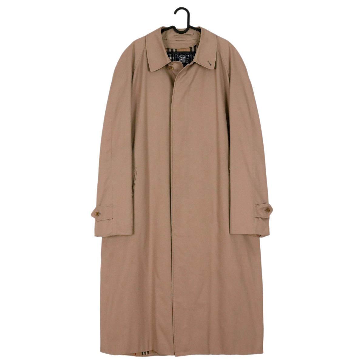 Burberrys Prorsum Beige Nova Check Long Rain Coat Jacket