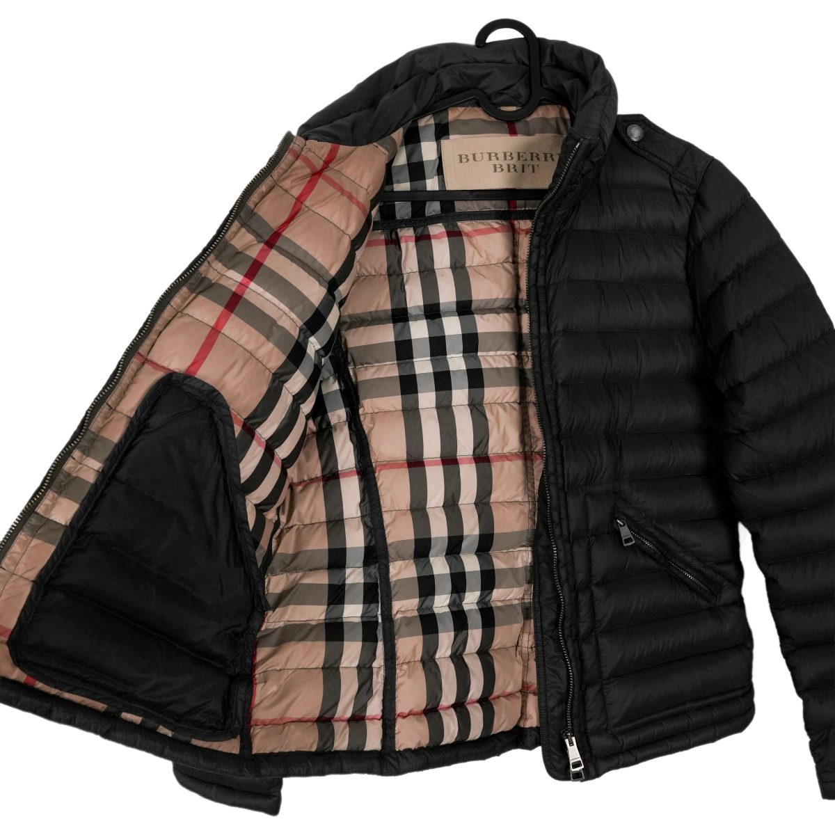 Burberry Brit Black Nylon Quilted Goose Down Puffer Jacket — photo 10