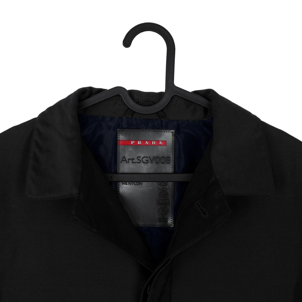 Prada AW 2009 Black Wool Blend Hidden Button Coat Jacket — photo 3