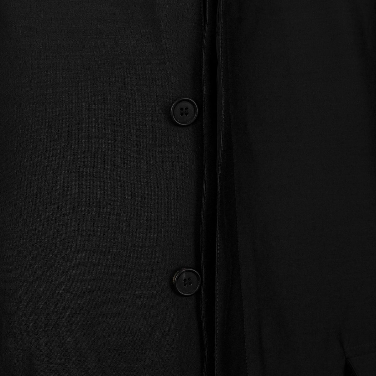 Prada AW 2009 Black Wool Blend Hidden Button Coat Jacket — photo 5