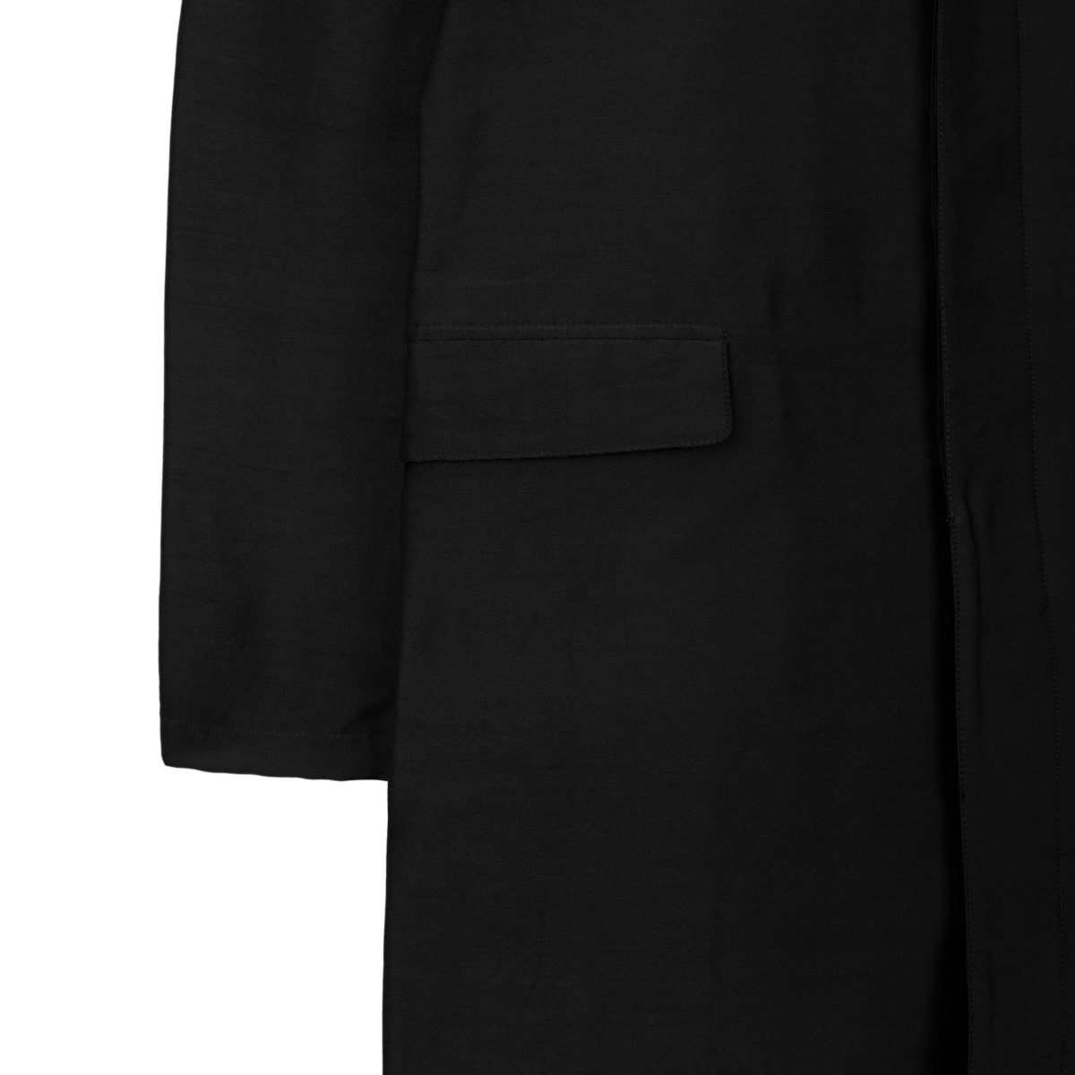 Prada AW 2009 Black Wool Blend Hidden Button Coat Jacket — photo 6