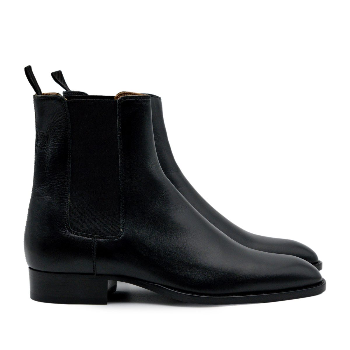 Sandro Paris Wyatt Black Smooth Leather Men's Chelsea Boots — photo 3