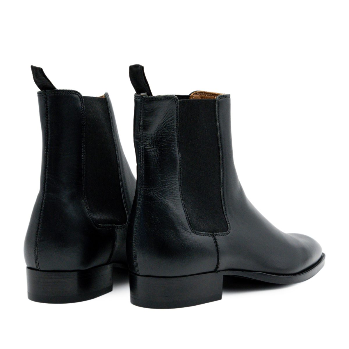 Sandro Paris Wyatt Black Smooth Leather Men's Chelsea Boots — photo 4