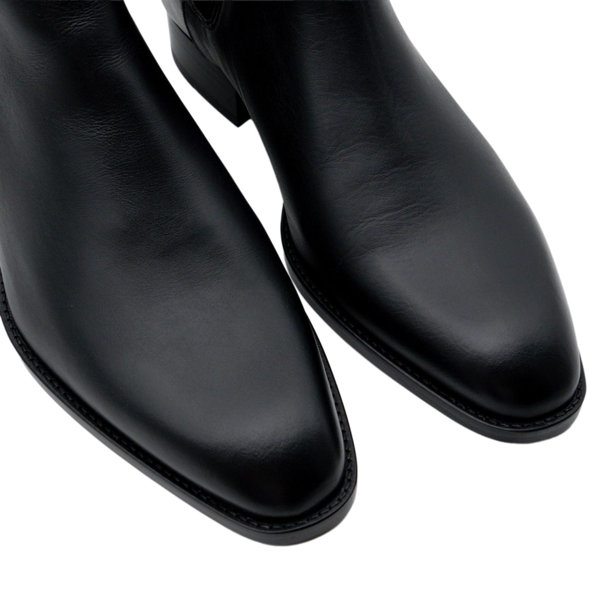 Sandro Paris Wyatt Black Smooth Leather Men's Chelsea Boots — photo 6