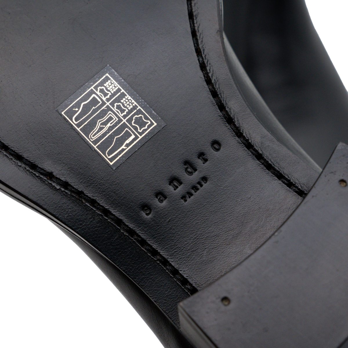 Sandro Paris Wyatt Black Smooth Leather Men's Chelsea Boots — photo 7