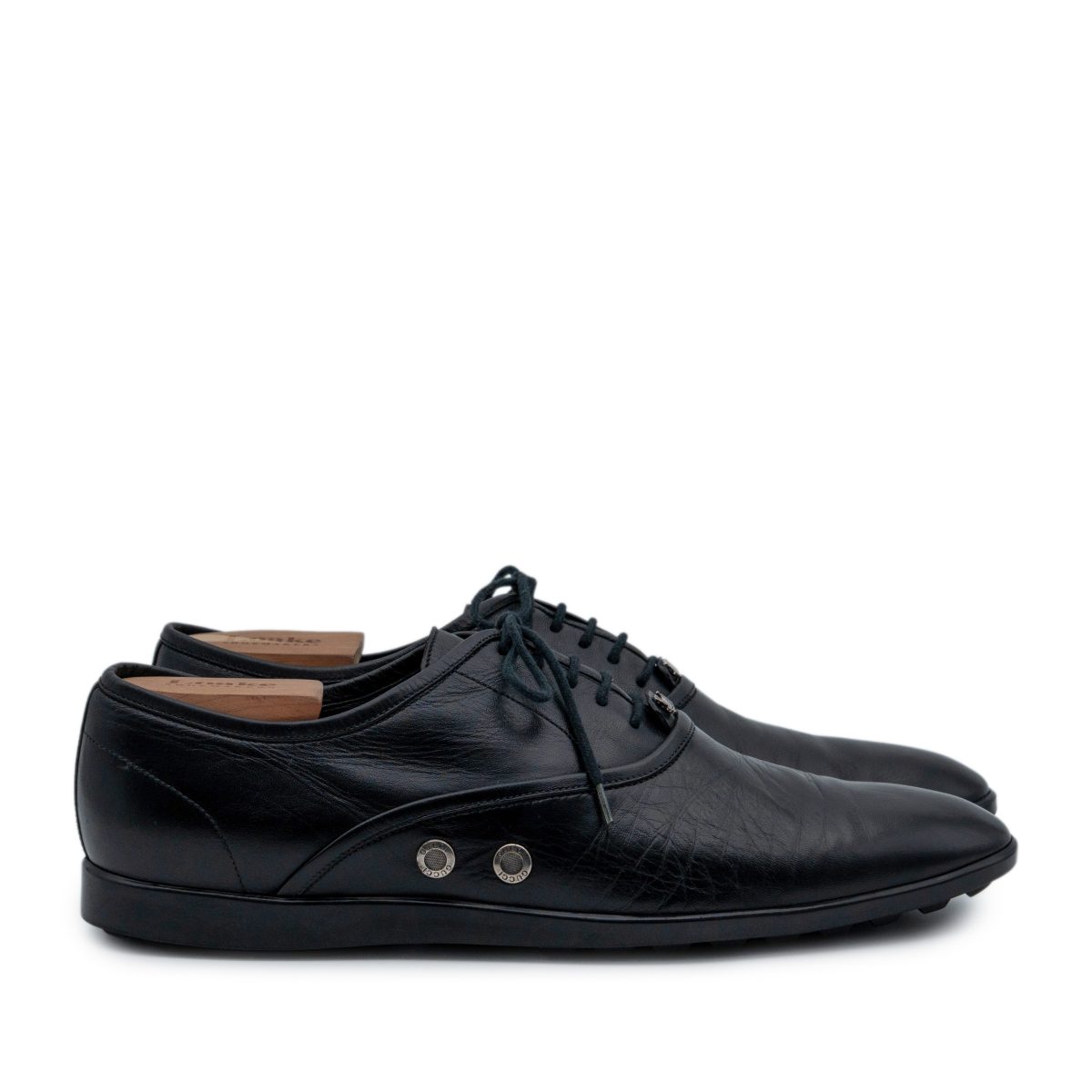 Vintage Gucci Tom Ford Era Black Leather Dress Oxford Shoes — photo 3