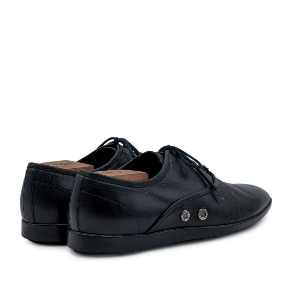 Vintage Gucci Tom Ford Era Black Leather Dress Oxford Shoes — photo 4