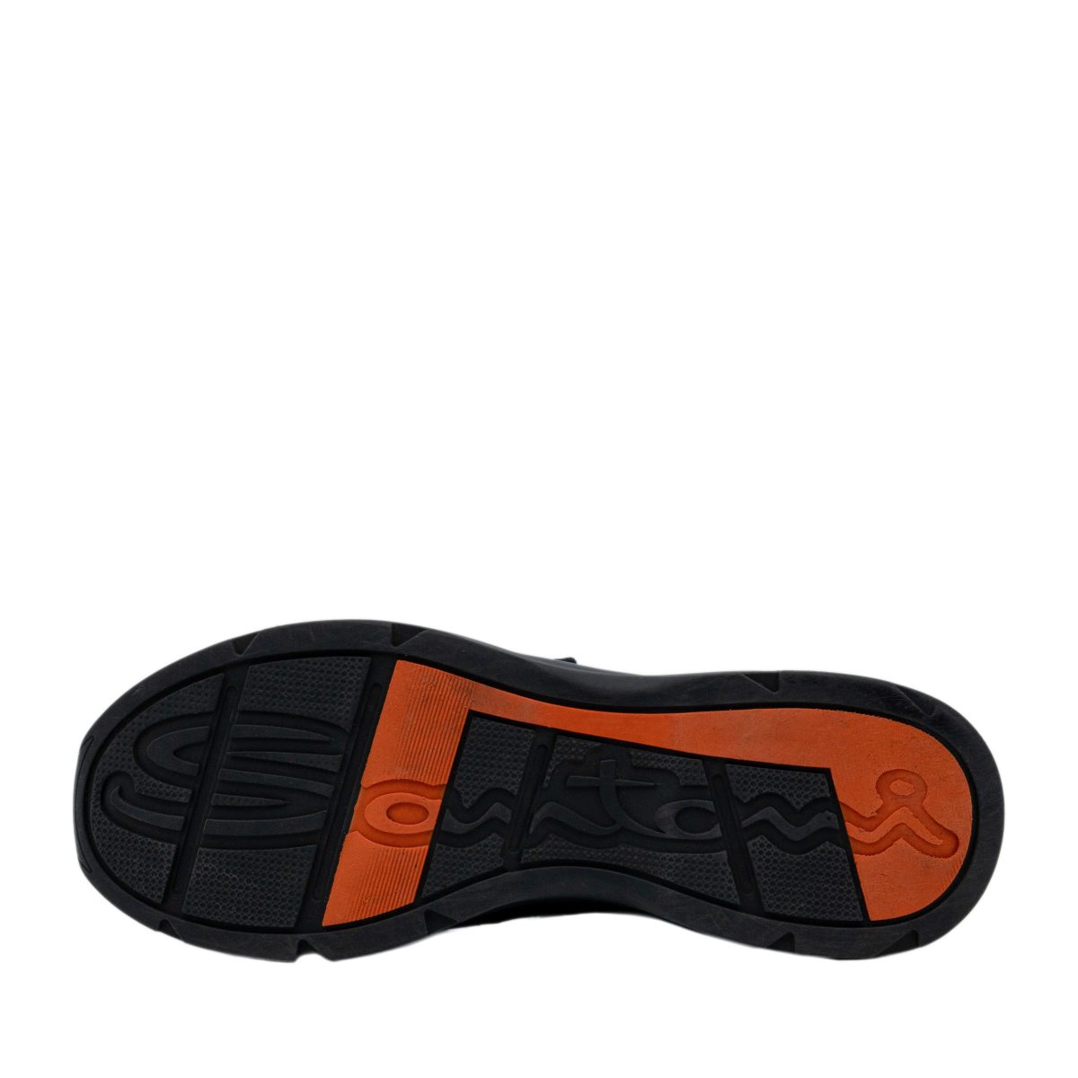 Santoni Black Smooth Leather Chunky Sole Shoes Sneakers — photo 5