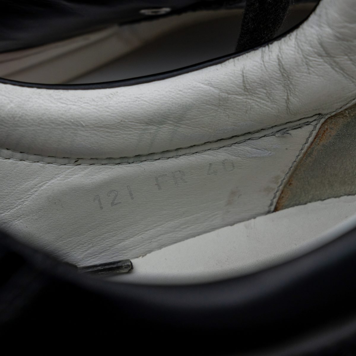 Dior Homme SS2010 Black Leather Patent Panel Shoes Sneakers — photo 12