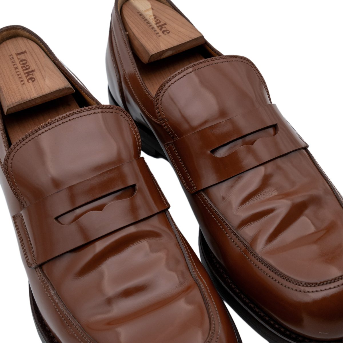 Vintage Gucci Brown Leather Goodyear Penny Loafers Shoes — photo 8