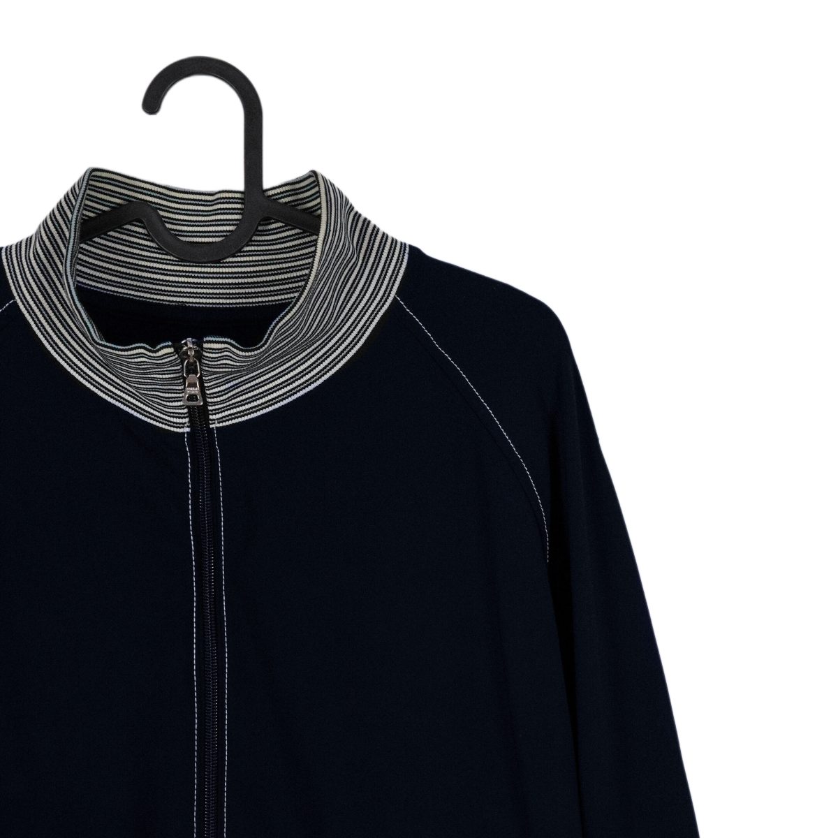 Prada Sport Linea Rossa Navy Striped Logo Zip Track Jacket — photo 5
