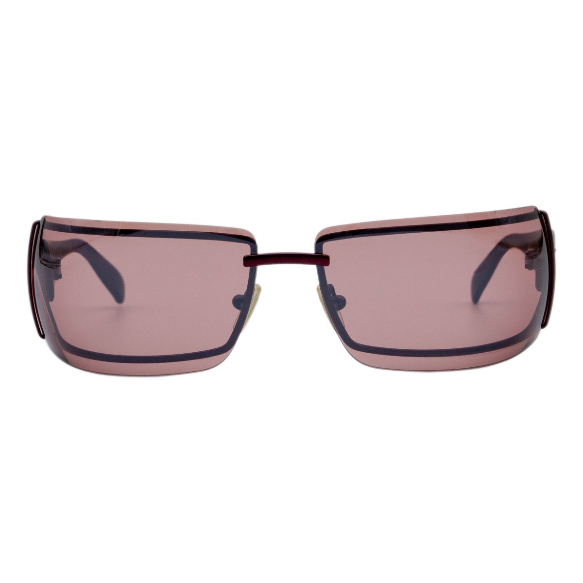 Versace MOD 2027 Burgundy Rimless Medusa Logo Sunglasses — photo 2