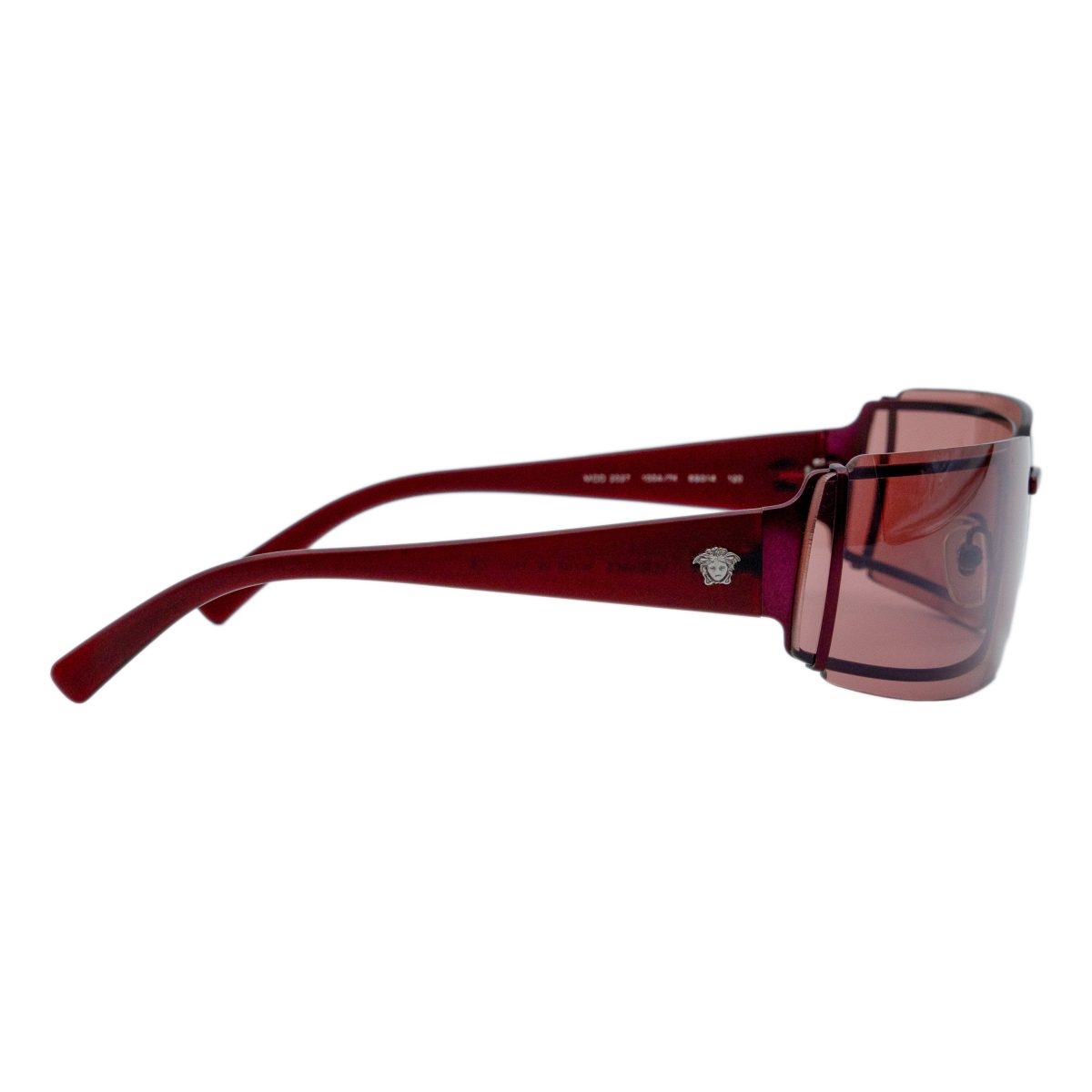 Versace MOD 2027 Burgundy Rimless Medusa Logo Sunglasses — photo 3