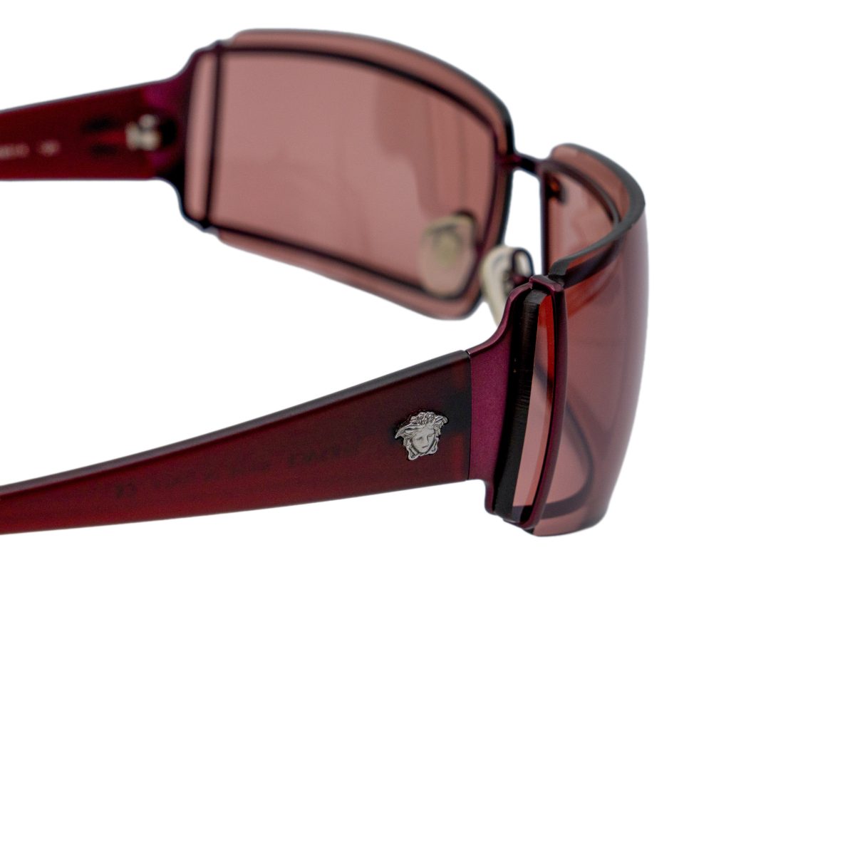 Versace MOD 2027 Burgundy Rimless Medusa Logo Sunglasses — photo 5