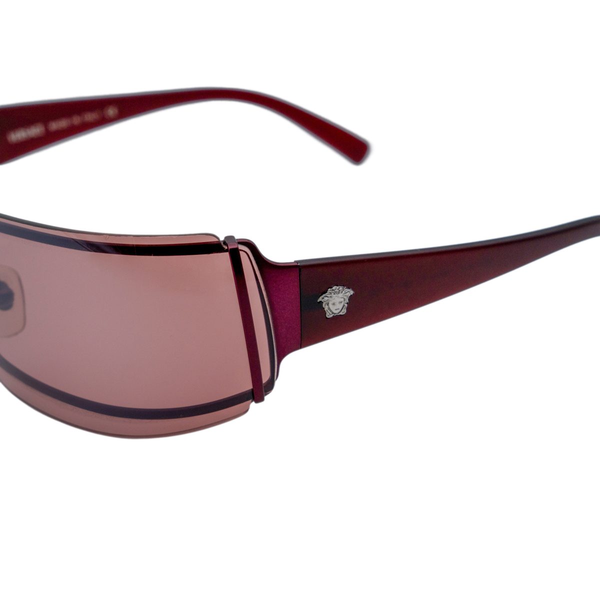 Versace MOD 2027 Burgundy Rimless Medusa Logo Sunglasses — photo 4
