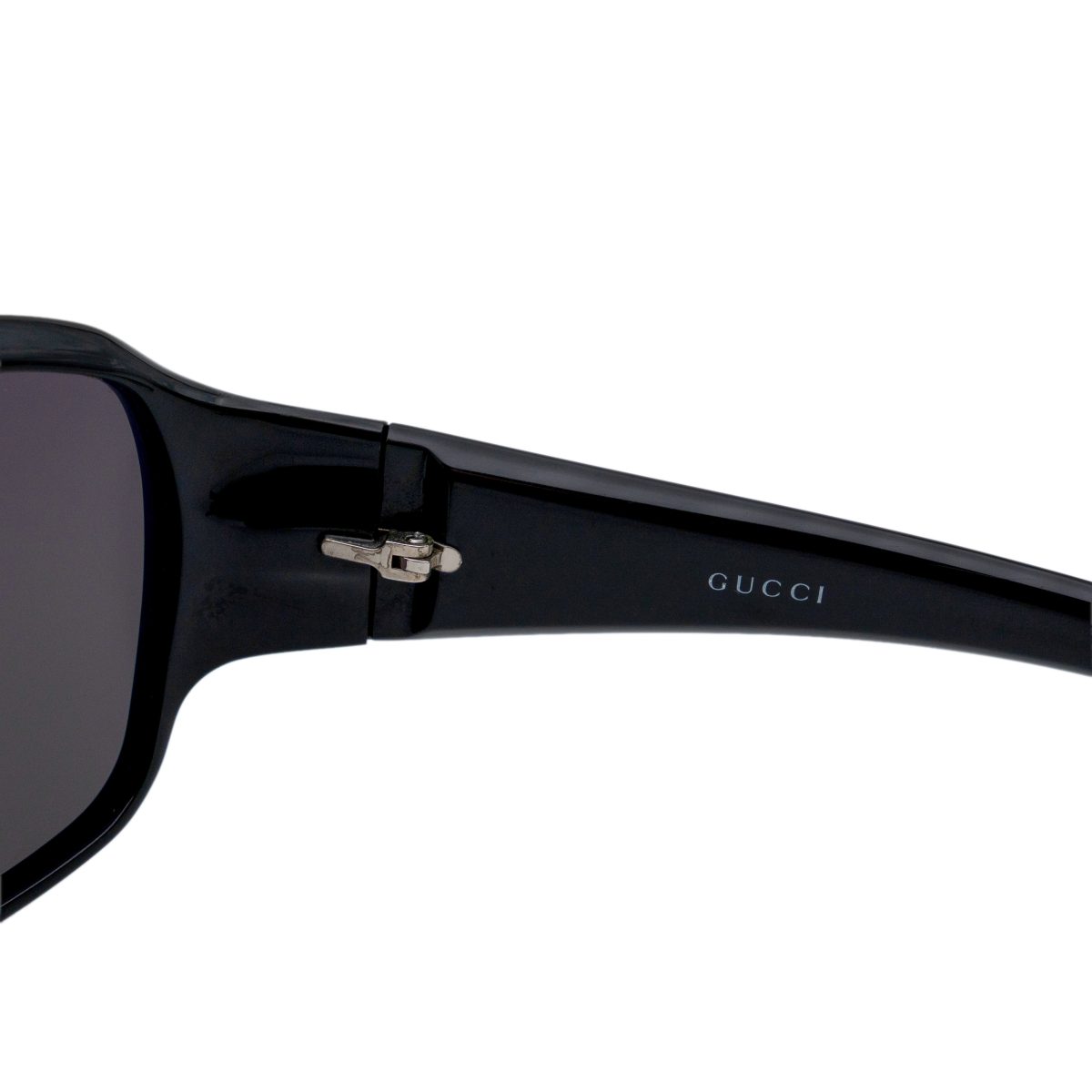 Gucci GG 2537 Black Oversized Wrap Silver Logo Sunglasses — photo 6