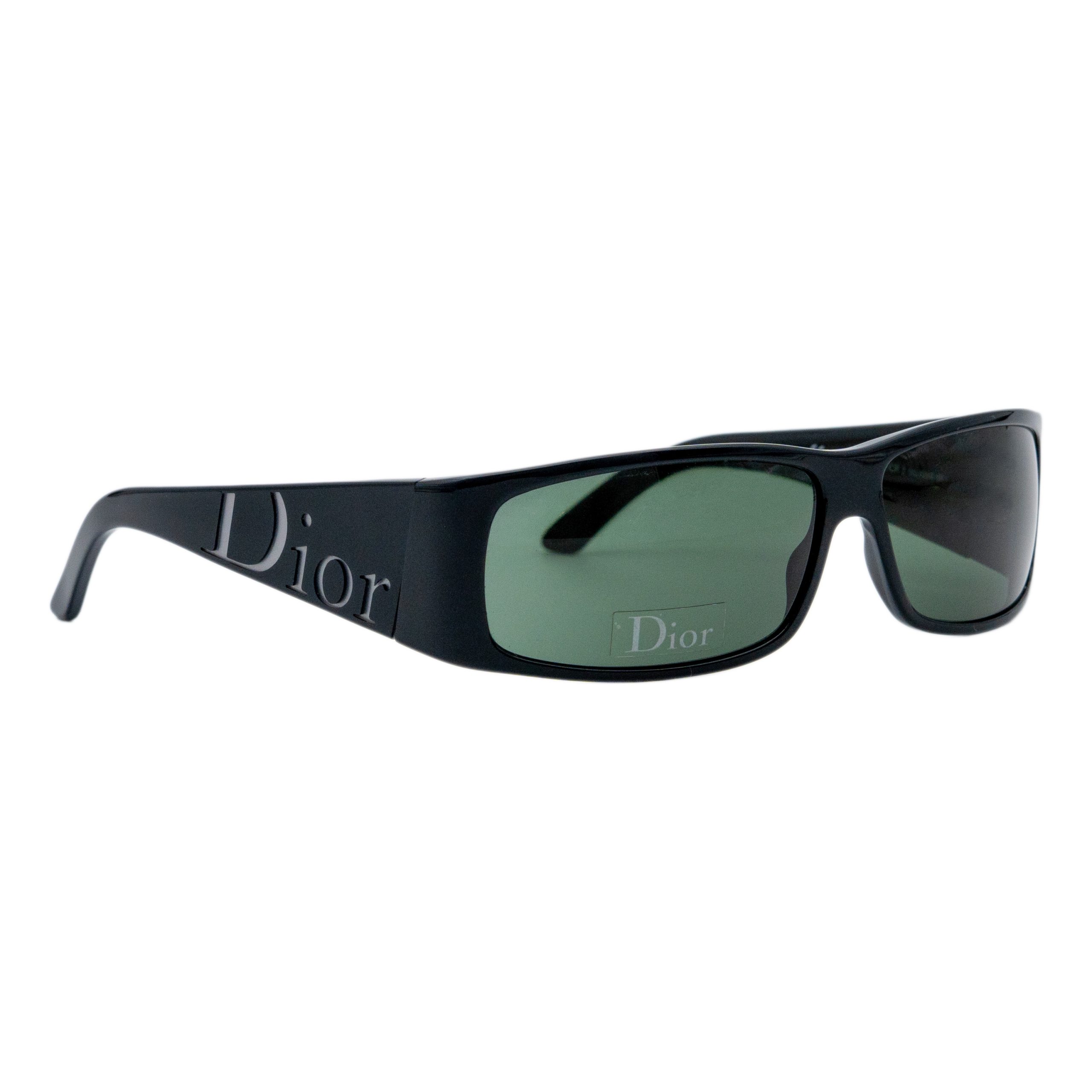 Vintage Dior Your Dior 2 Black Rectangular Logo Sunglasses
